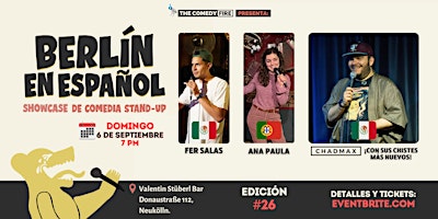 Berlín en Español #26 - Showcase de comedia stand-up en tu idioma