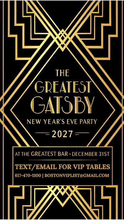 The Greatest Gatsby: New Year's Eve Party