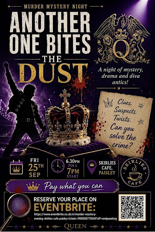 Murder Mystery Evening, Skirlies Cafe, Paisley