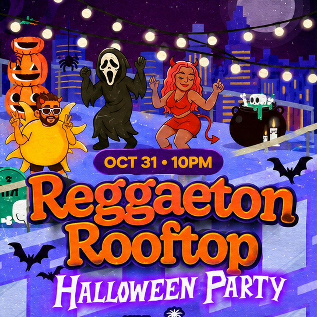 Halloween Reggaeton Rooftop Party in Paradise in New York City Oct 31, 2026