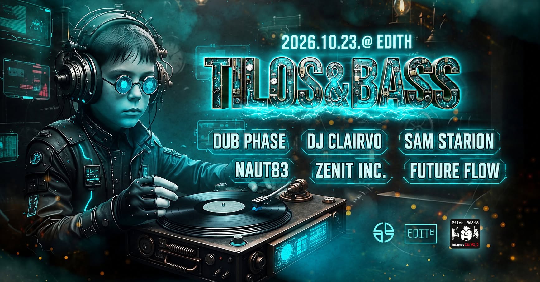 Tilos & Bass w/ Dub Phase @ Edith