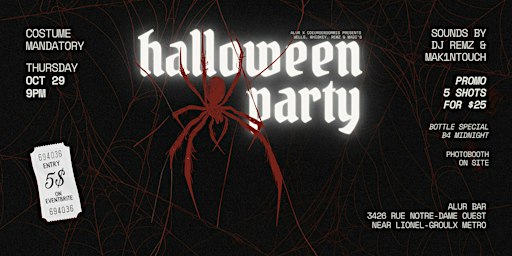 Halloween Party by Cœurs Endormis x Alûr Bar