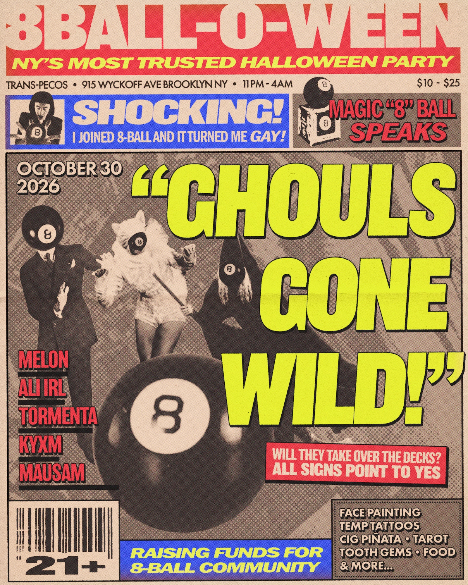 GHOULS GONE WILD: 8-BALL-O-WEEN