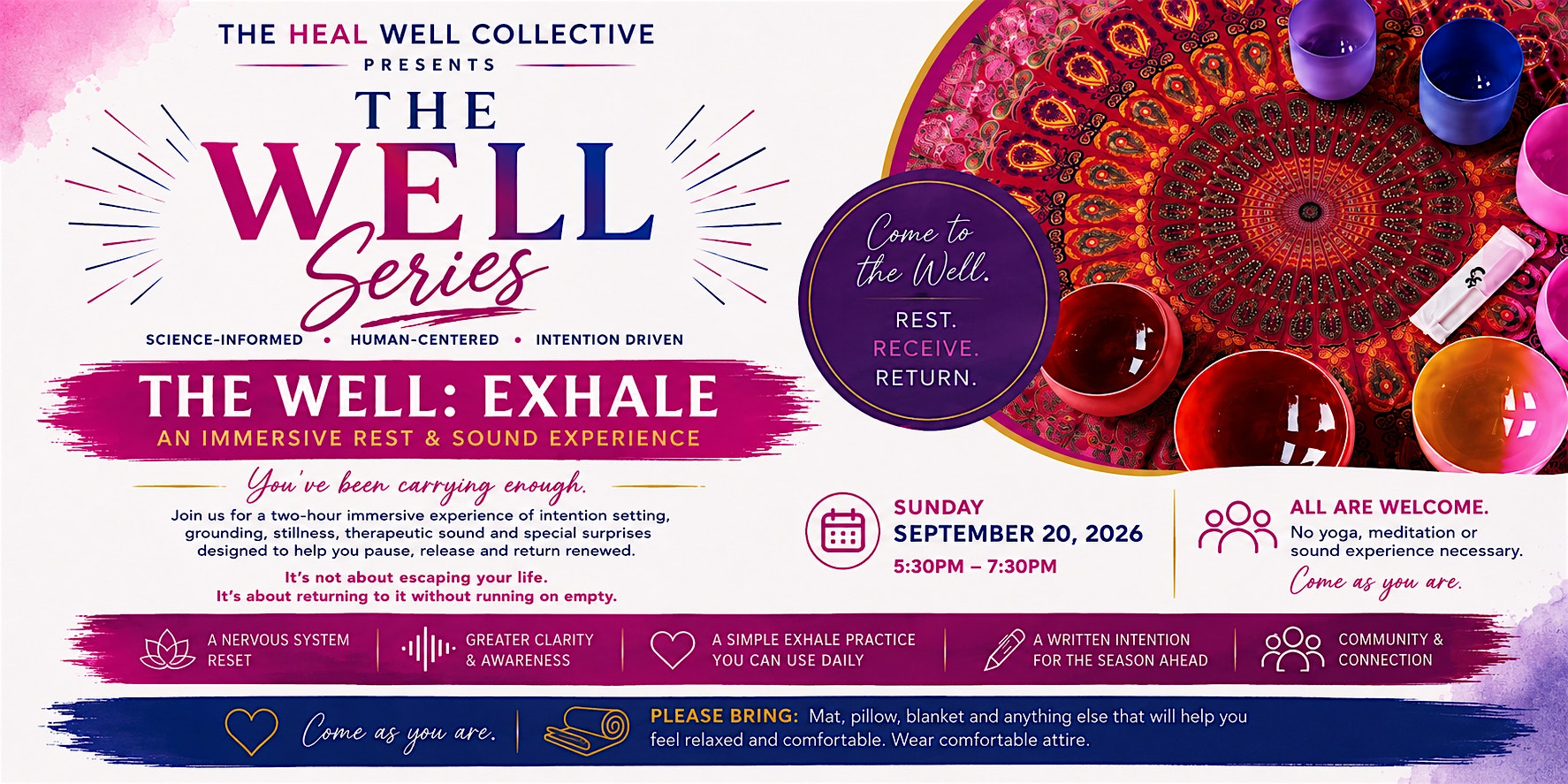 The Well: Exhale — An Immersive Rest & Sound Experience