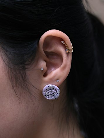 DIY Jewellery Class: Polymer Clay with Gold and Silver Leaf
