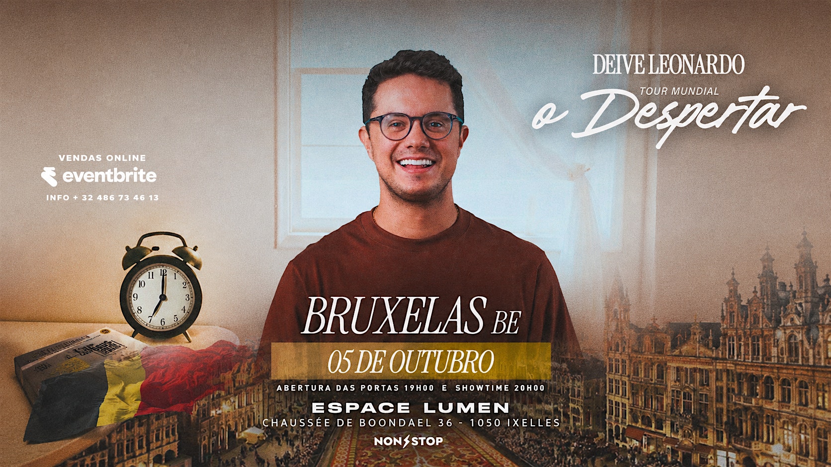 Deive Leonardo em Bruxelas