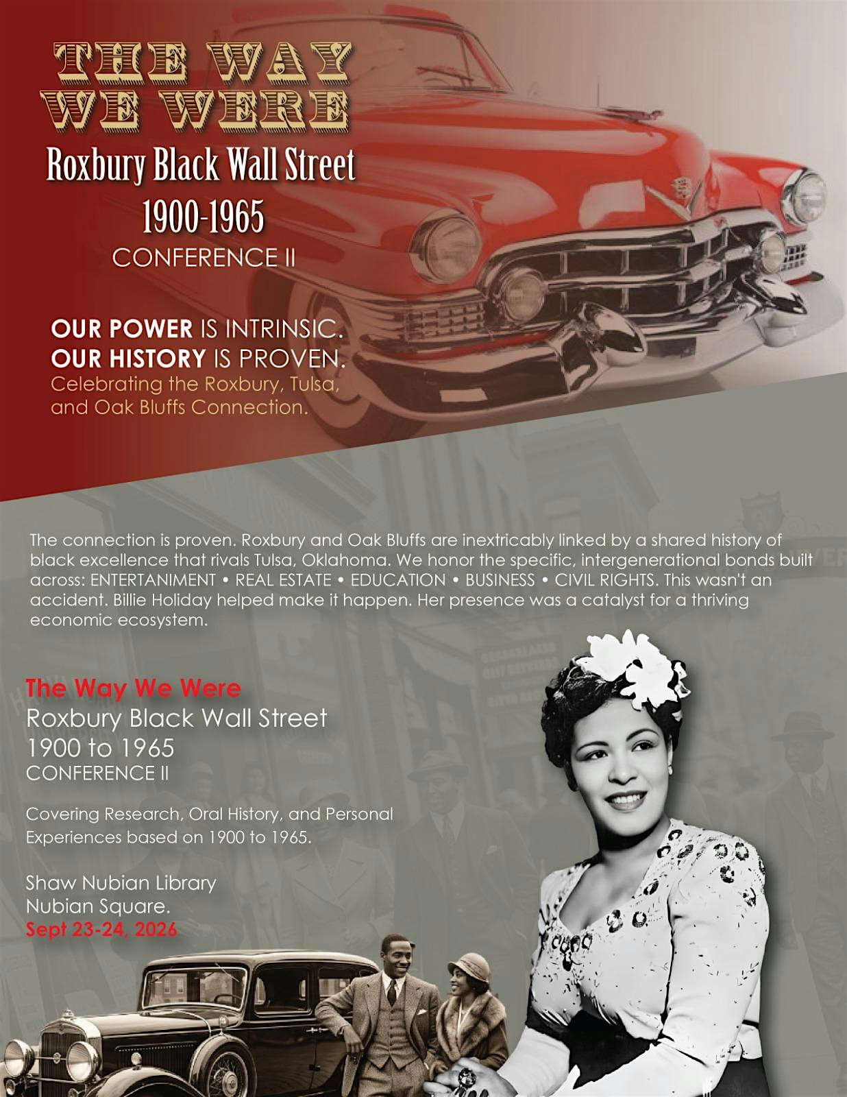 The Way We Were Roxbury Black Wall Street 1900-1965 Conference II