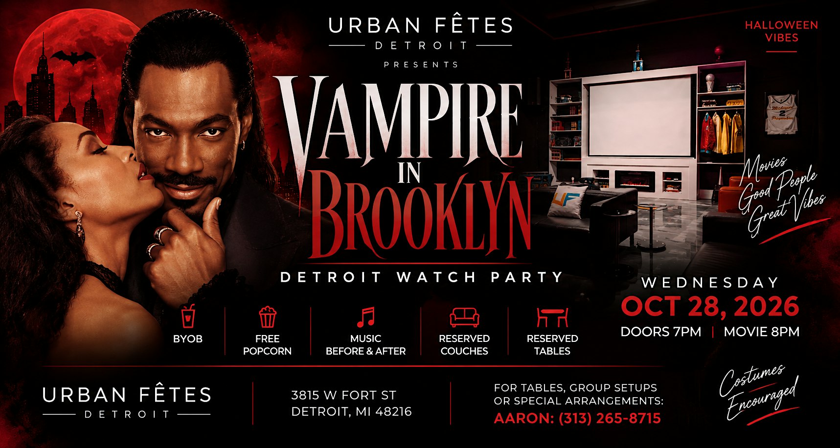 "VAMPIRE IN BROOKLYN" | Halloween Movie Night | BYOB