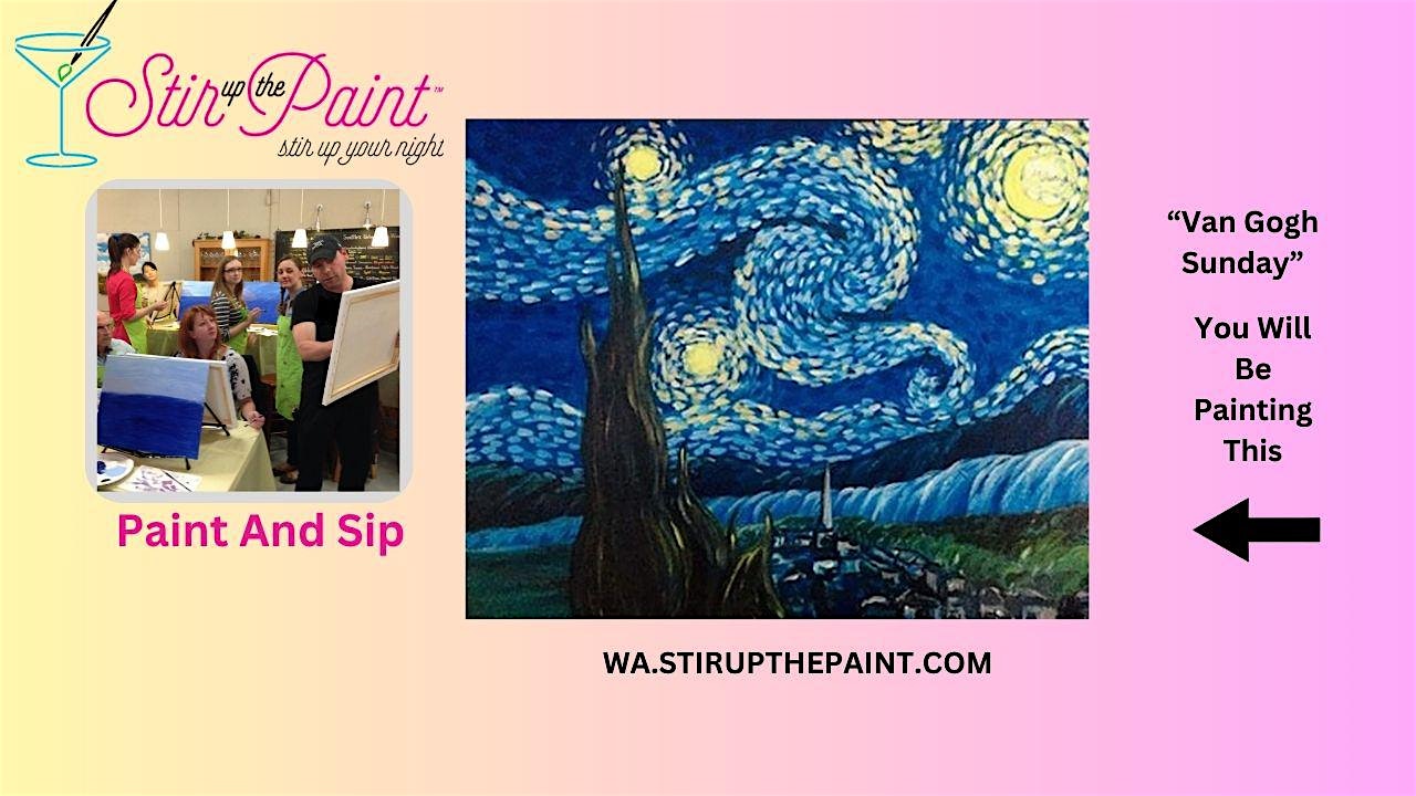 Seattle Paint and Sip, Paint Party, Paint Night  With Stir Up The Paint
