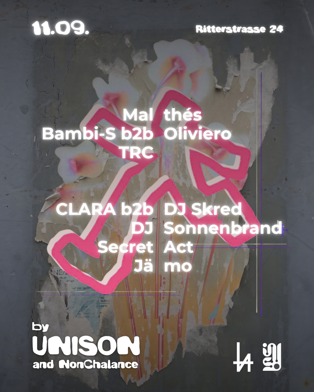 Unison with Nonchalance, DJ Sonnenbrand, JÄMO, Bambi-S, Oliviero