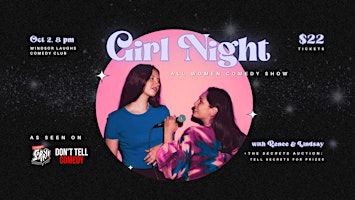 Girl Night on Tour! All-Women LIVE Comedy At Tipsy Toucan (Oct 2nd)