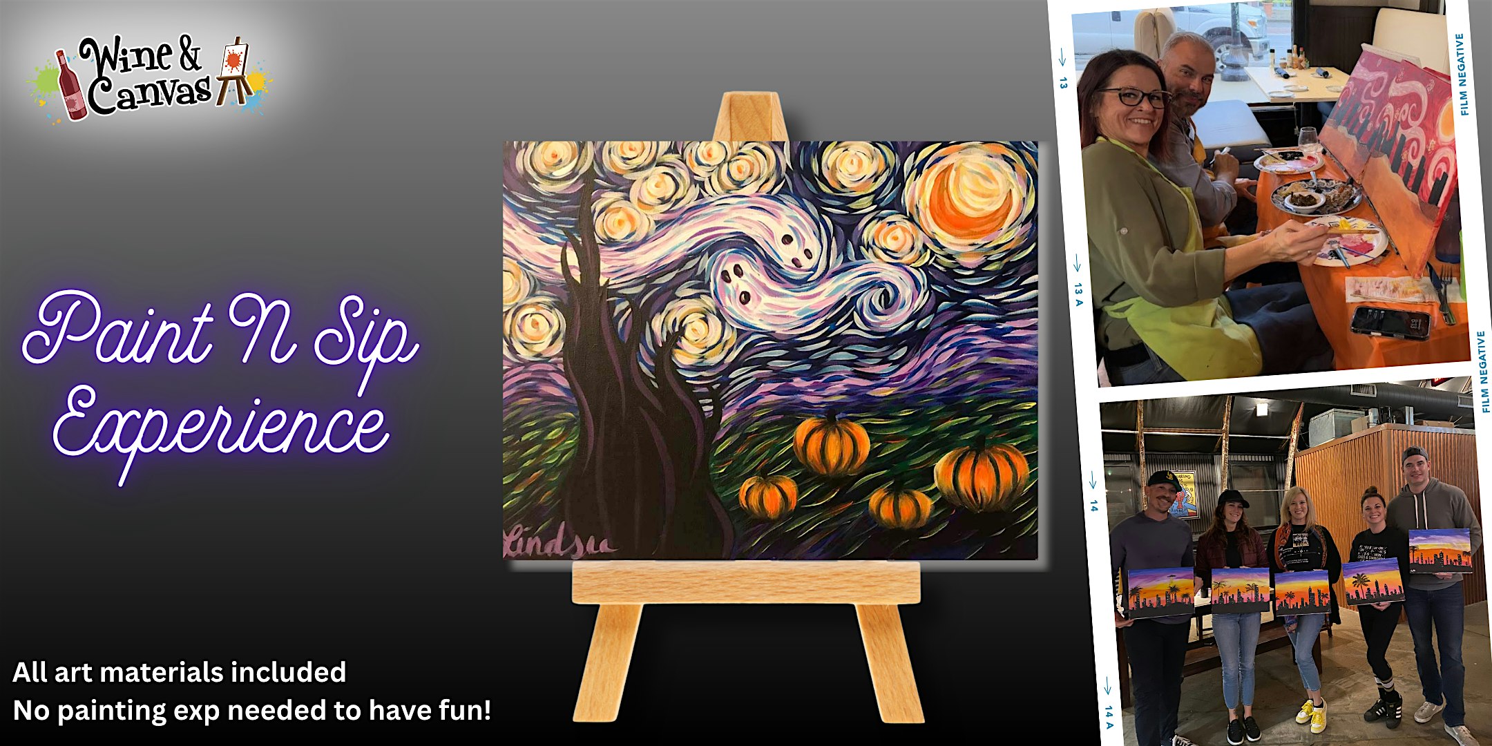 Tampa Paint and Wine – Spooky Starry Night
