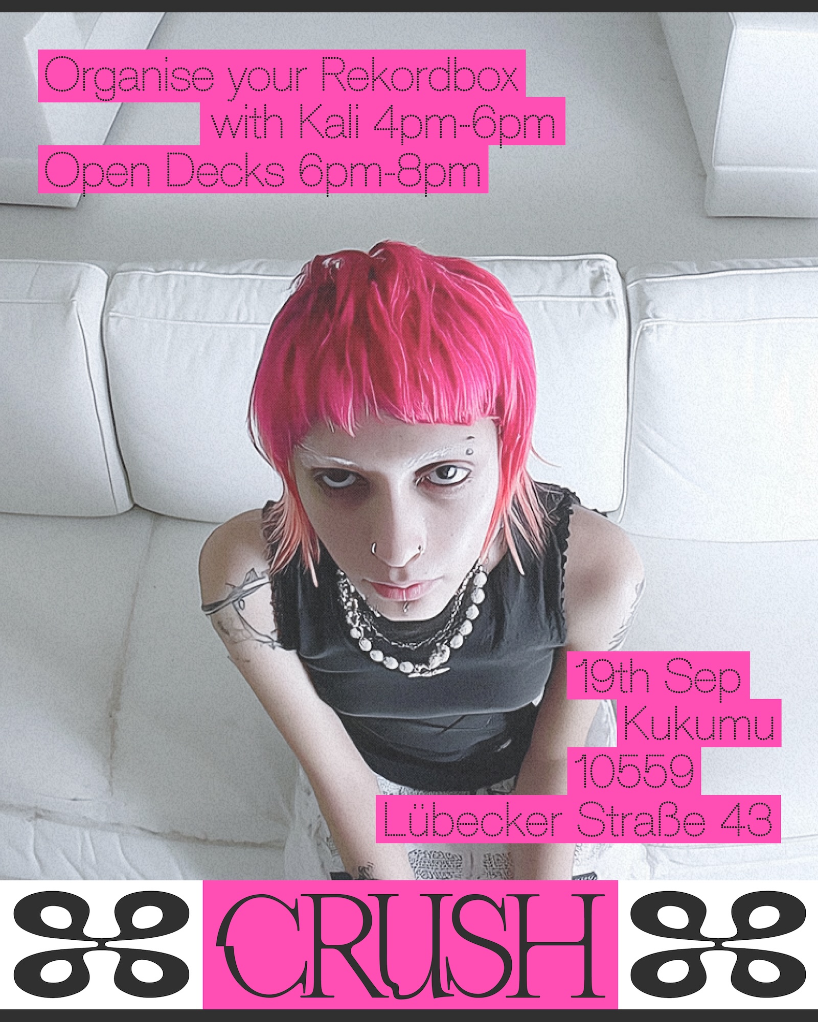 Workshop: organise your Rekordbox with Kali x CRUSH