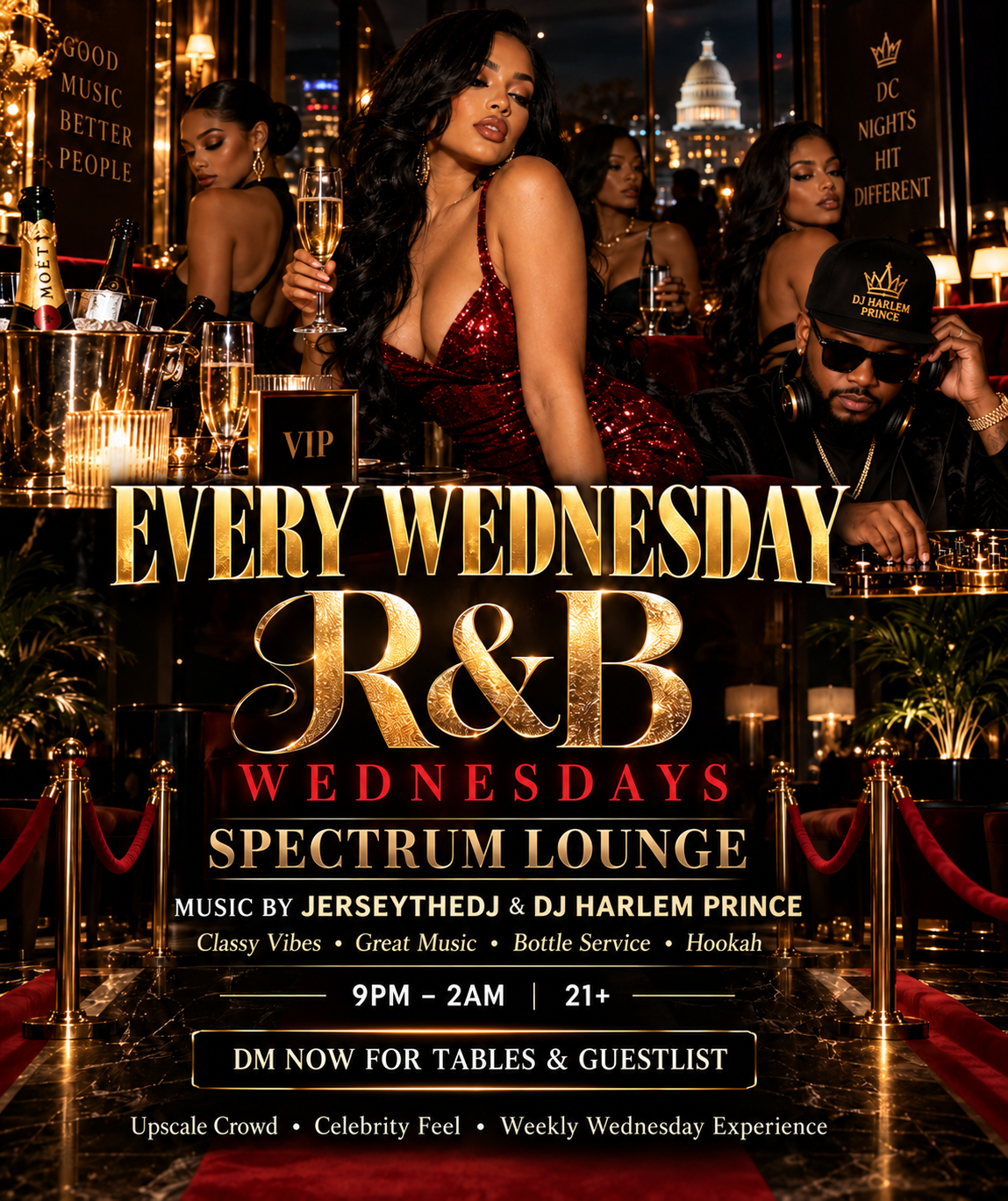 R&B Wednesdays: The VIP Experience at Spectrum Lounge | JerseyTheDJ & DJ Harlem Prince
