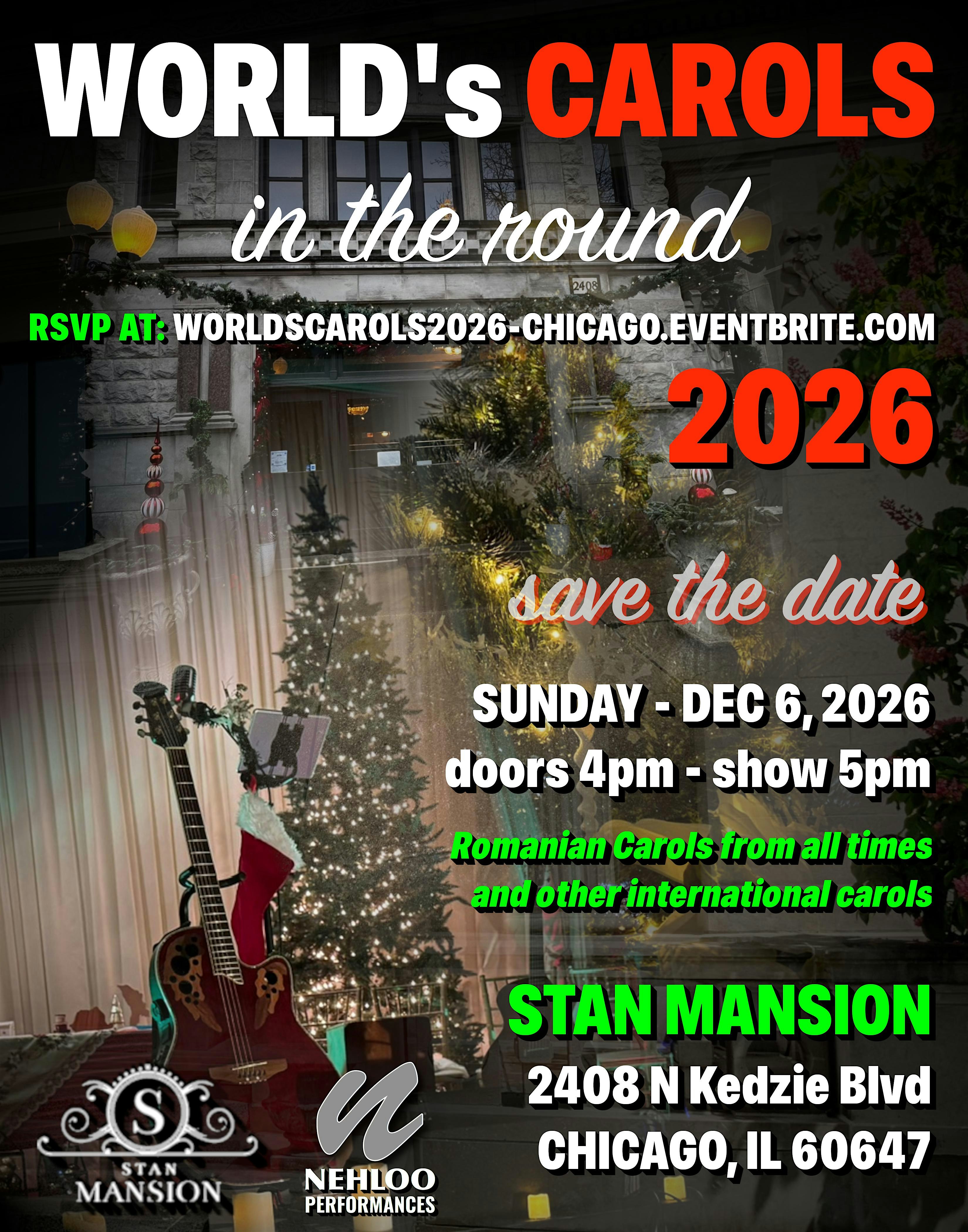 World's Carols 2026 - CHICAGO, Stan Mansion