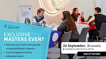Your Global Master's Journey Starts in Brussels | September 22