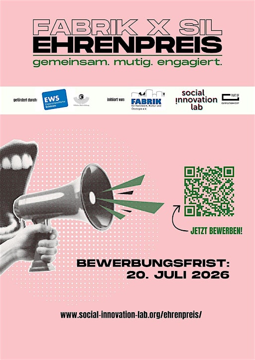 Verleihung Ehrenpreis FABRIKxSIL