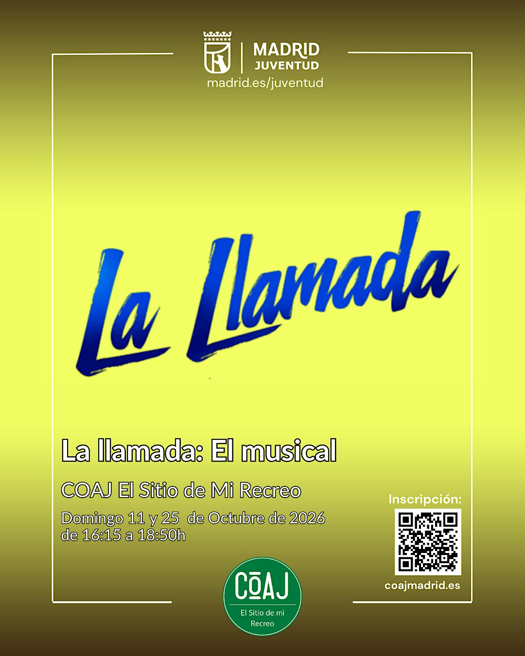La llamada: el musical. Gratis.
