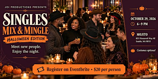Singles Mix and Mingle : Halloween Edition