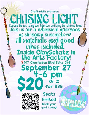 Chasing light - DIY sun catcher workshop