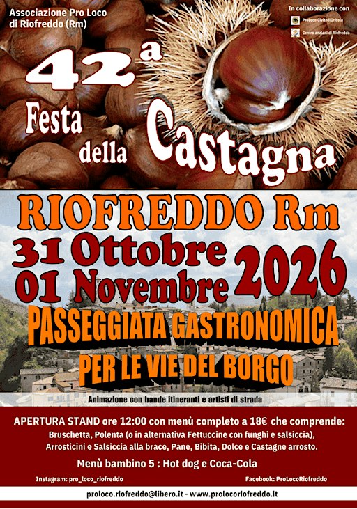 42° Edizione della FESTA DELLA CASTAGNA