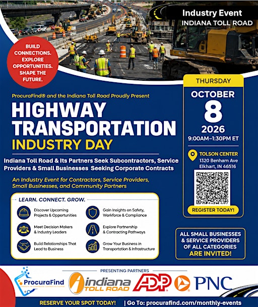 Indiana Toll Road Industry Day for Small Businesses & Subcontractors