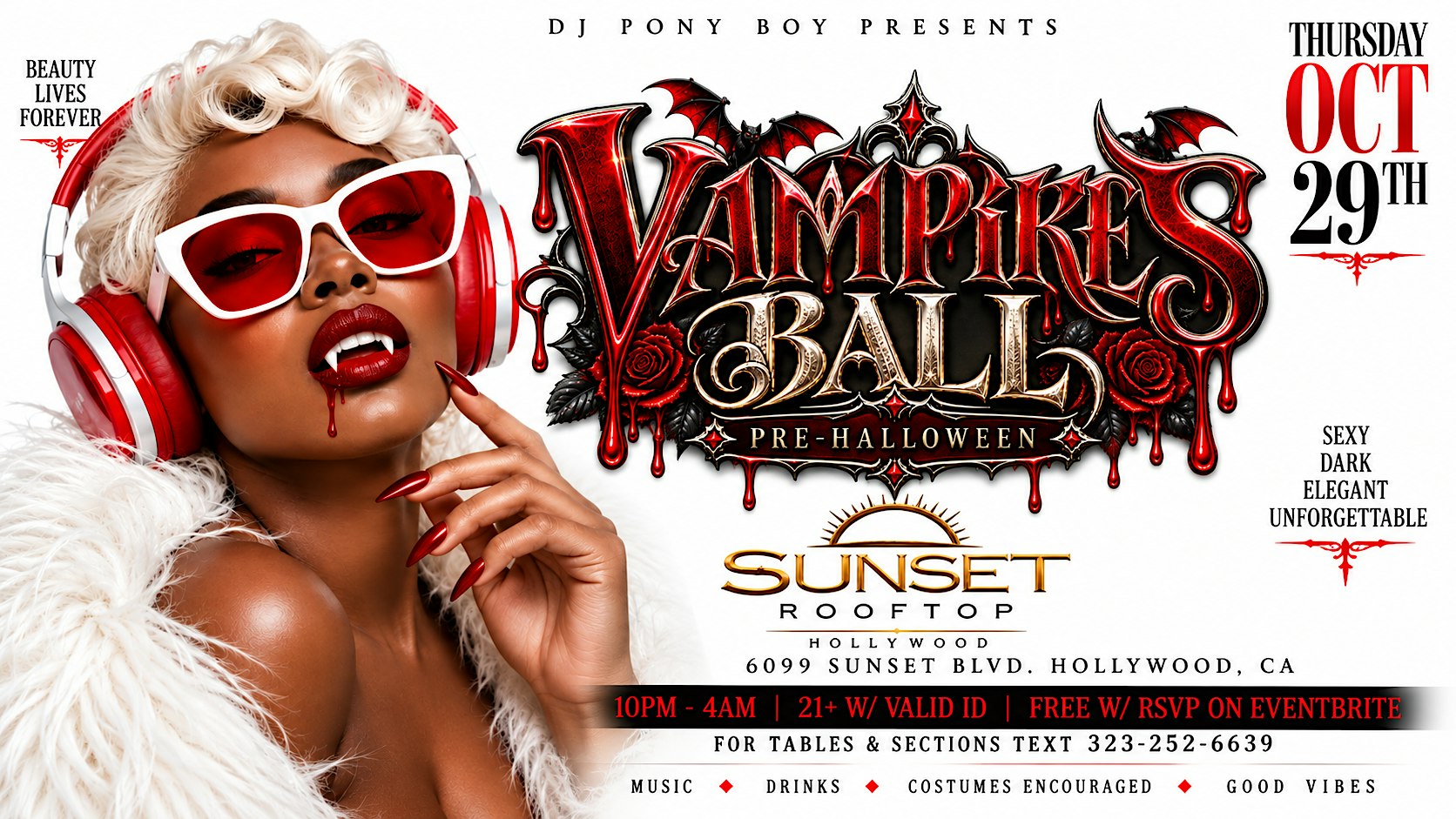 Vampires Ball: Pre-Halloween Thursday