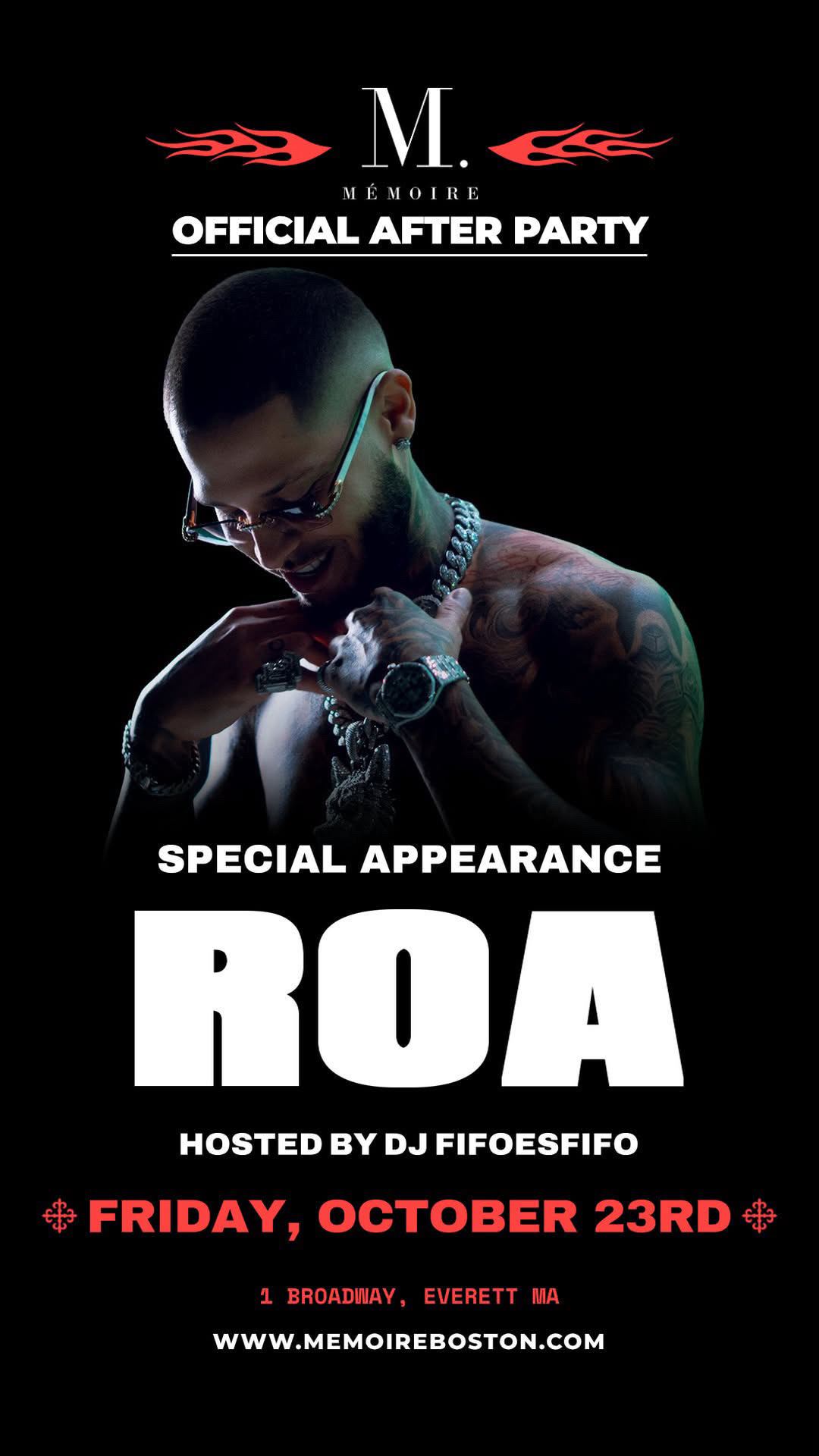 ROA: Official After Party [link to $5 off]