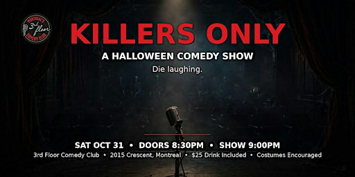 Killers Only | Halloween Standup Comedy | 3rd Floor Comedy Club