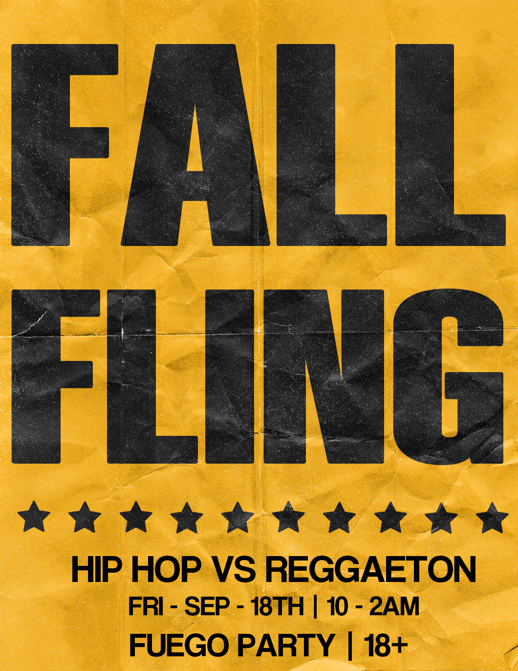 FALL FLING | FUEGO PARTY - (18+)