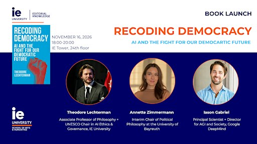 BOOK LAUNCH EVENT | Recoding Democracy by Ted Lechterman