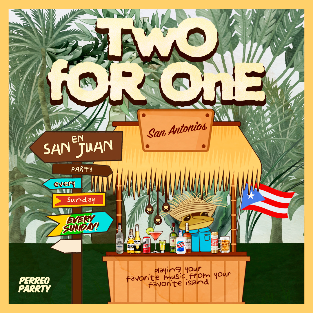 2-for-1 in San Juan - Latin Sunday Party @ Reggaeton Bar San Antonios