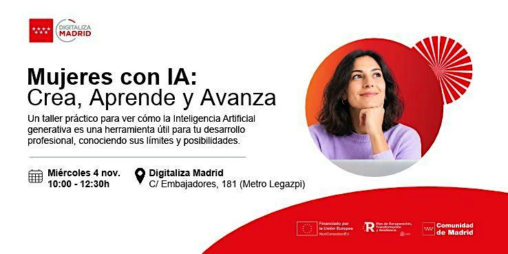 Mujeres con IA: Crea, Aprende y Avanza