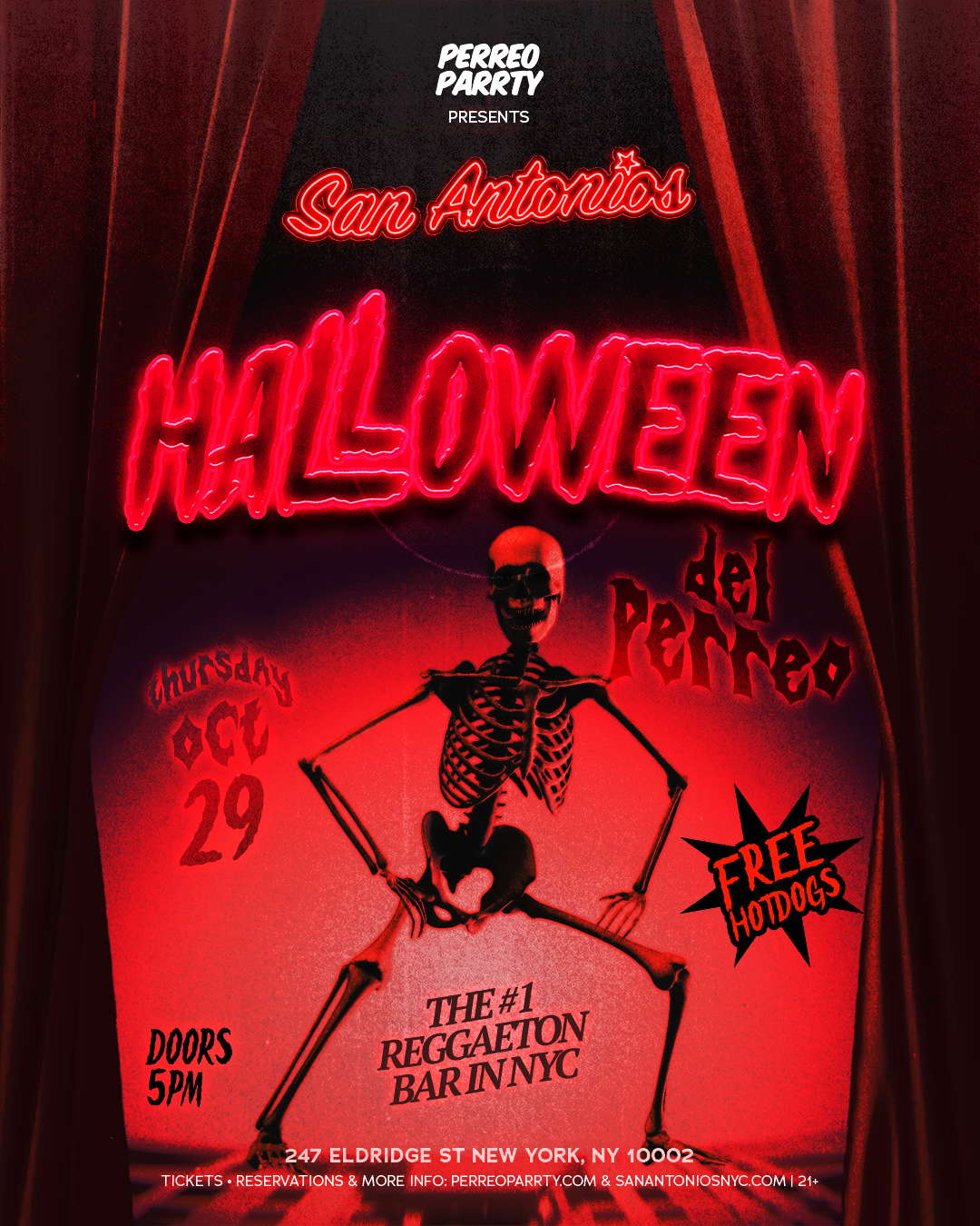 Halloween del Perreo Parrty Reggaeton Bar