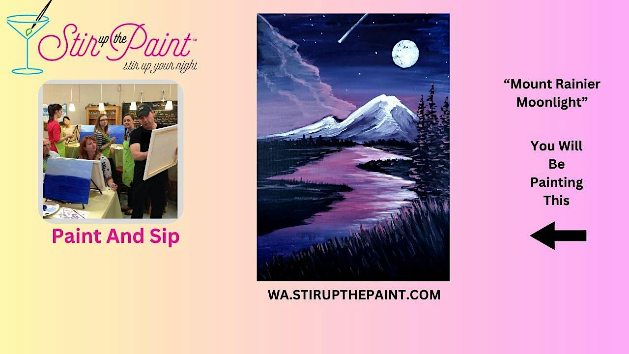 Seattle Paint and Sip, Paint Party, Paint Night  With Stir Up The Paint