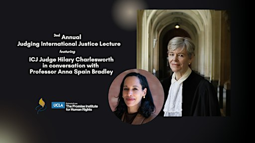 Judging International Justice featuring ICJ Judge Hilary Charlesworth