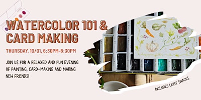 Watercolor 101 workshop & Autumn Card Making