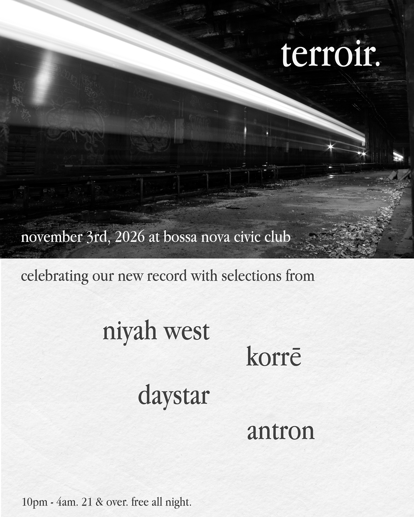 Terroir: Korrē, Niyah West, Daystar, antron