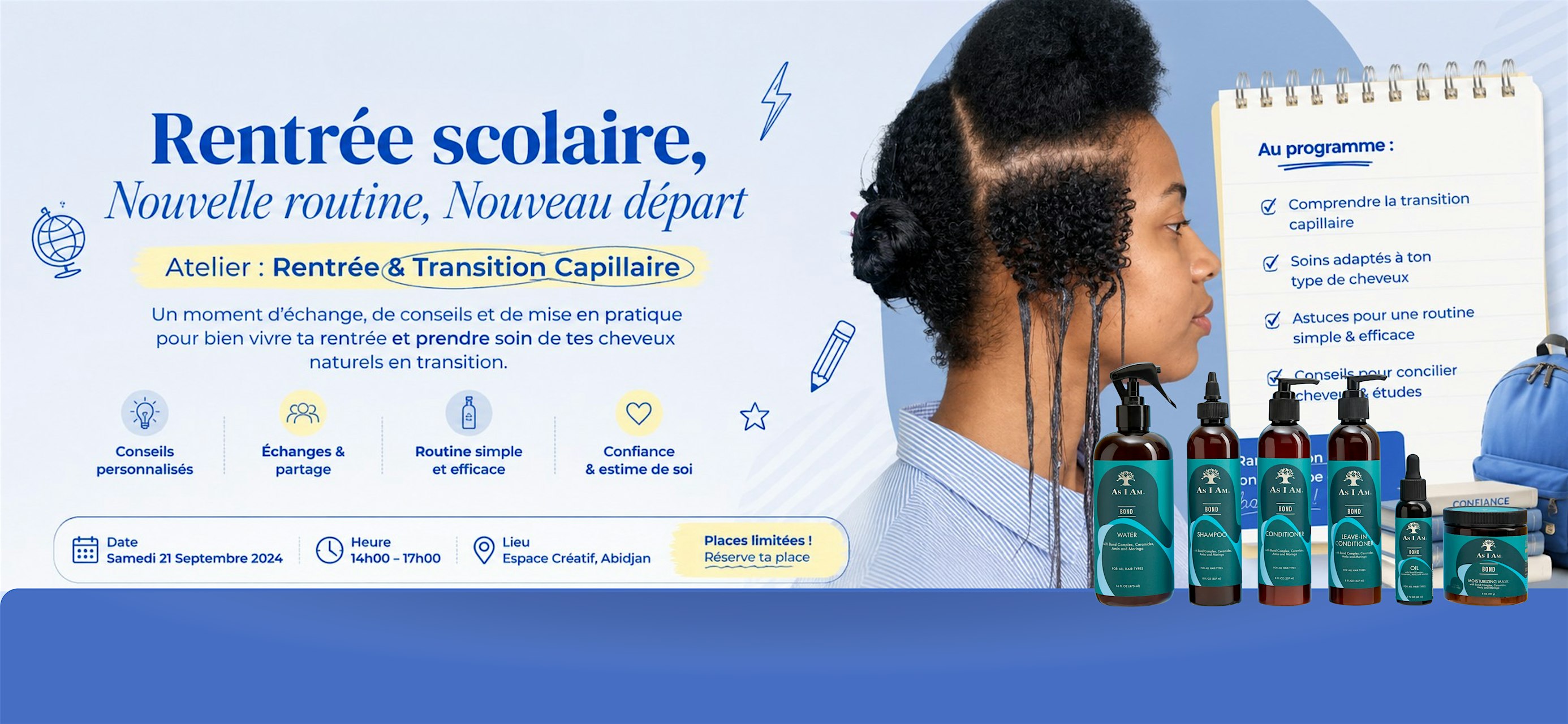 Atelier cheveux en transition : Le manuel pour repartir sur de bonnes bases
