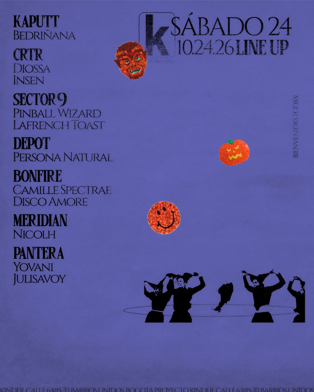 Kaputt Club / Proyecto Kinder PRESENTA: Bedriñana, Diossa, Insen, Camille Spectrae, Disco Amore