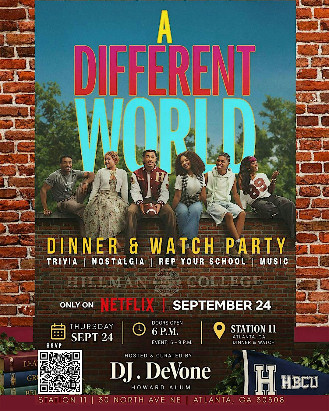 A Different World - Watch & Dinner Party