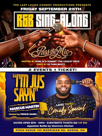 Marcus Martin's Comedy Special "Im Jus Sayn" RnB Sing-Along Edition
