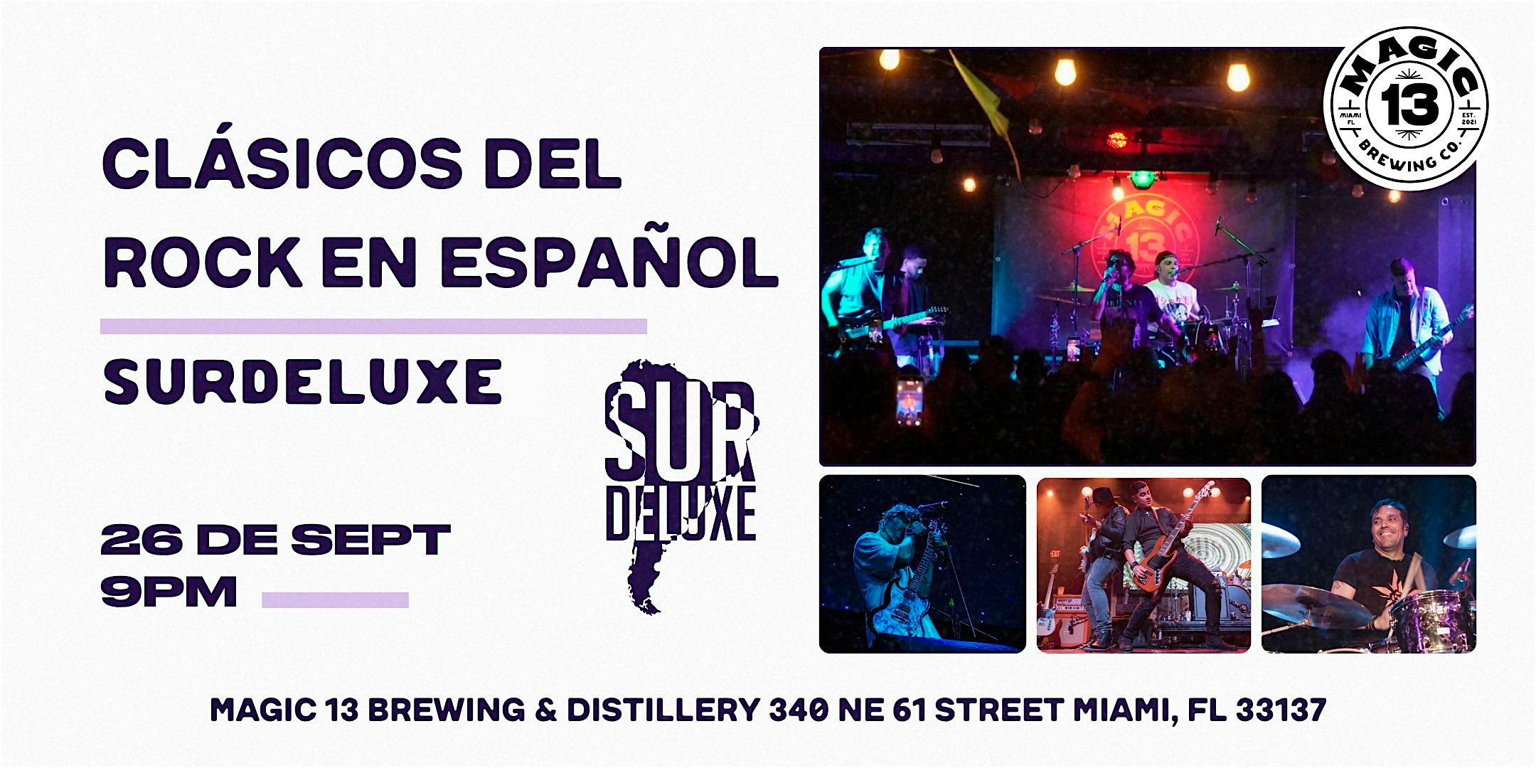 EN VIVO LO MEJOR DEL ROCK EN ESPAÑOL EN  MAGIC 13 BREWING