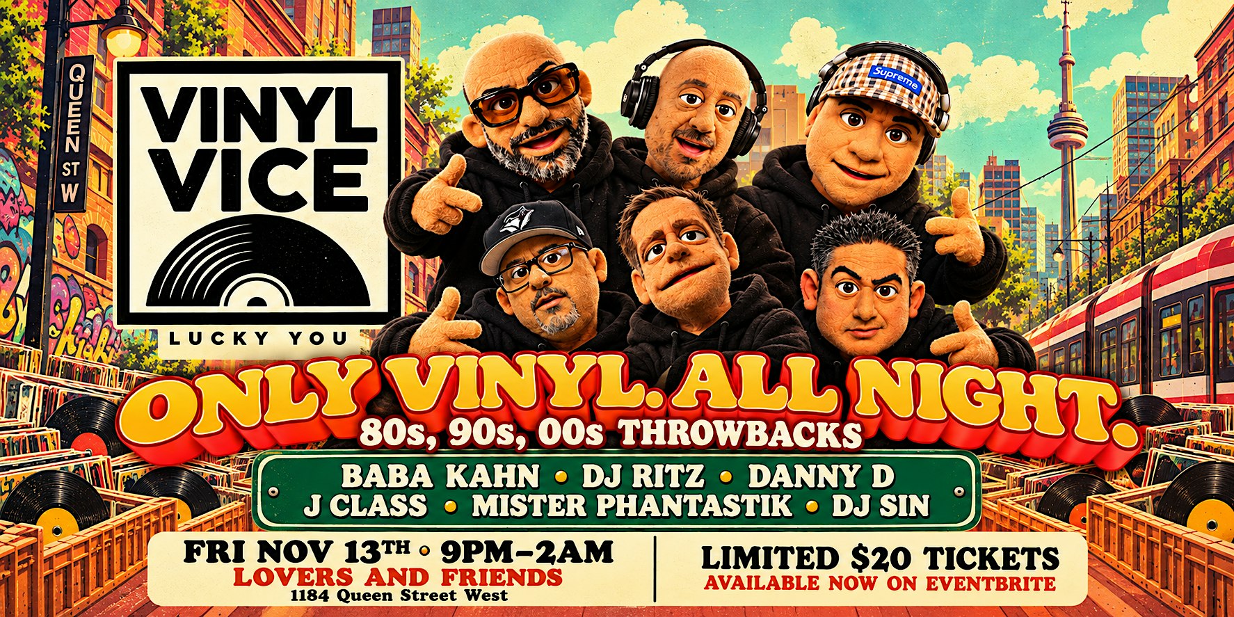 Vinyl Vice - Only Vinyl. ALL NIGHT 80s 90s 00s