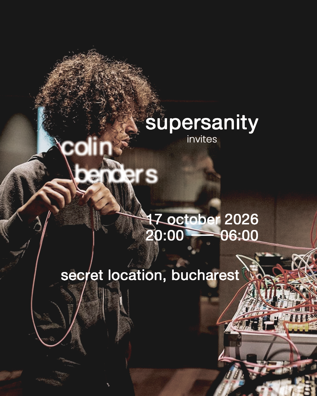 Supersanity invites Colin Benders (live modular)