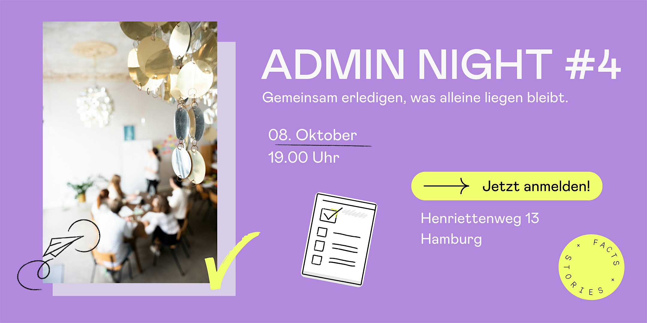 Admin Night #4 - Gemeinsam erledigen, was alleine liegen bleibt.