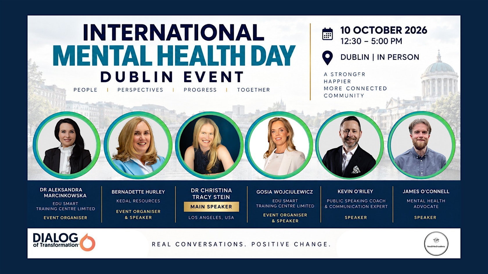International Mental Health Day Dublin Event | 10.10.26 | 12:30 - 5:00 PM