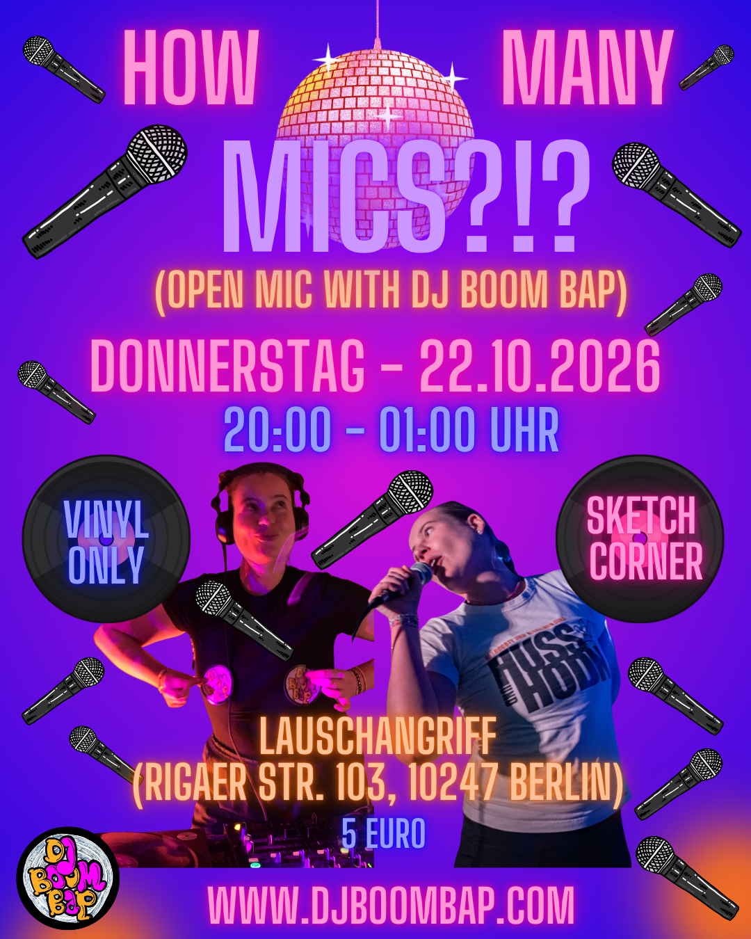 >>How many Mics?!?<< (Open Mic with DJ BOOM BAP)