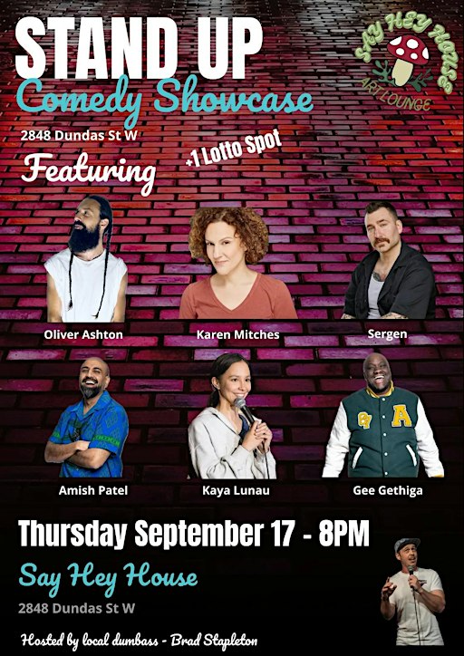 Stand-up Comedy Showcase @ Say Hey House!