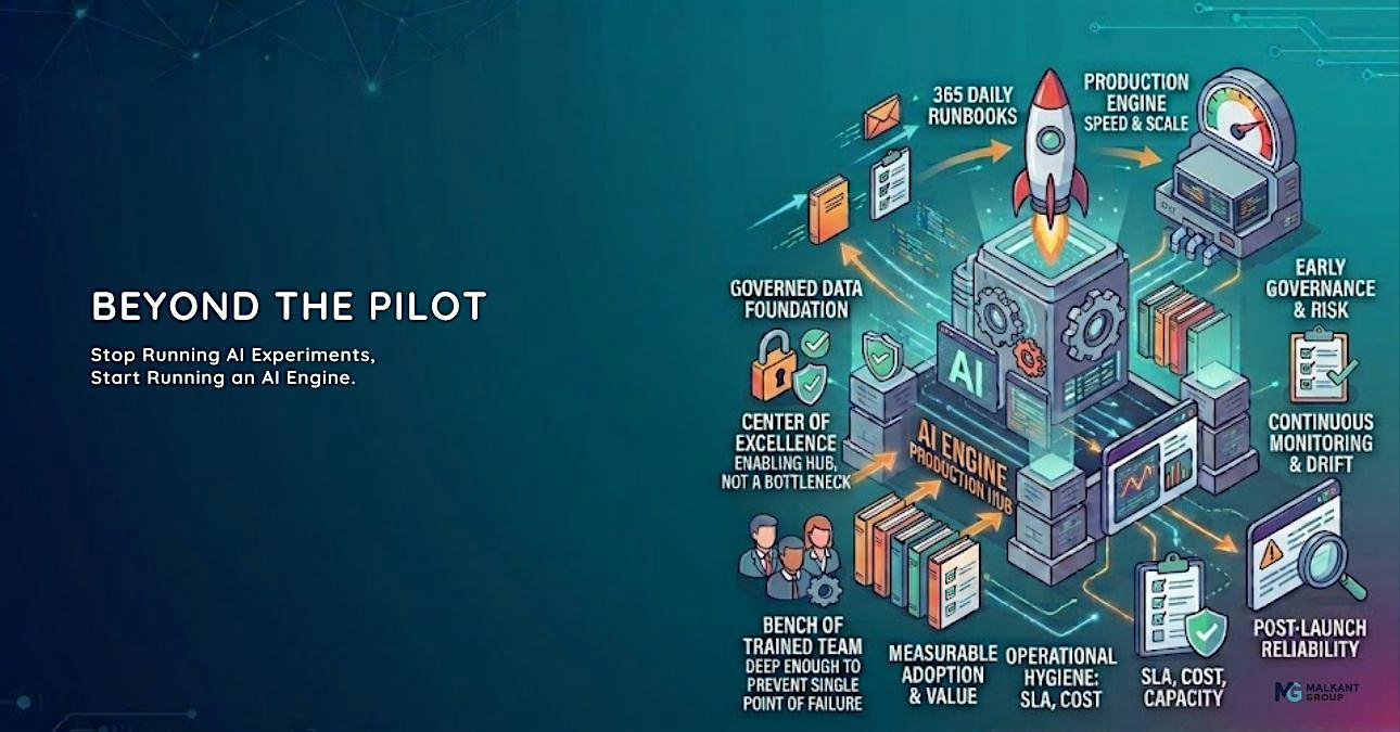 Beyond the Pilot: Stop Running AI Experiments. Start Running an AI Engine.